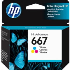 Cartucho de Tinta Original da hp 667 Colorido 3YM78AL 2ML HP667 Deskjet Ink Advantage 1275 2374 2375 2376 2700 2775 2776 DeskJet Ink Advantage Plus 6475 6476