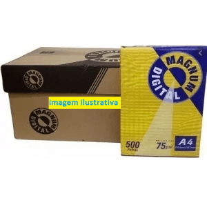 Papel A4 A-4 Magnum Digital 75gr /m² pacote 500 folhas resma sulfite branco | papel para imprimir e escrever | 210mm x 297mm 