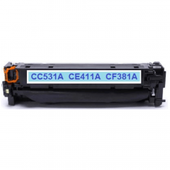 Cartucho Toner Compatível para HP CF381A  CF 381A  312A CE411A CE 411A 305A CC531A CC 531A 304A F49J CYAN AZUL