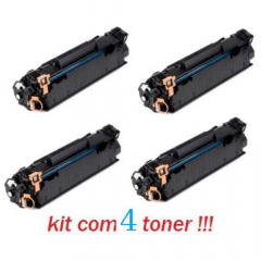 kit 4 Toner Compatível para hp CE285, CB435, CB436, CE 285A, CB 435A, CB 436A, 85A, 35A, 36A P1005, M1120, M1212, M1132, P1102, P1109