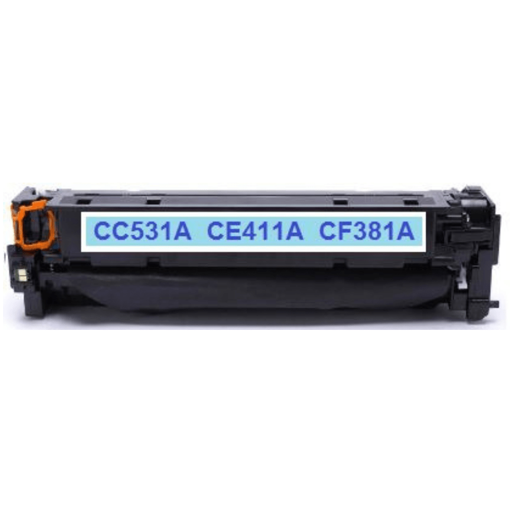 Cartucho Toner Compatível para HP CF381A  CF 381A  312A CE411A CE 411A 305A CC531A CC 531A 304A CYAN